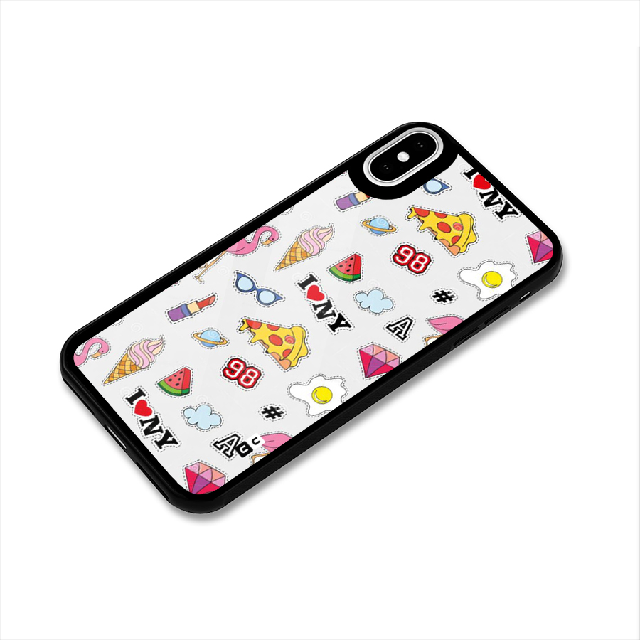Personnel Quirk Glass Back Case for iPhone XS