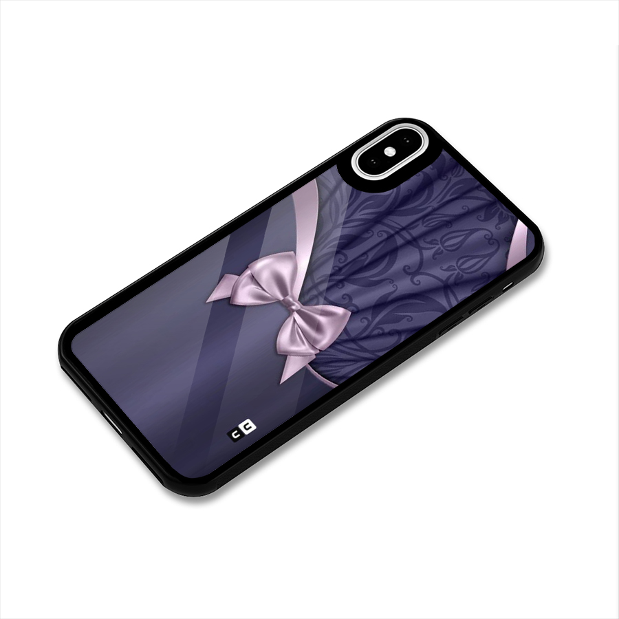 Pink Ribbon Glass Back Case for iPhone XS