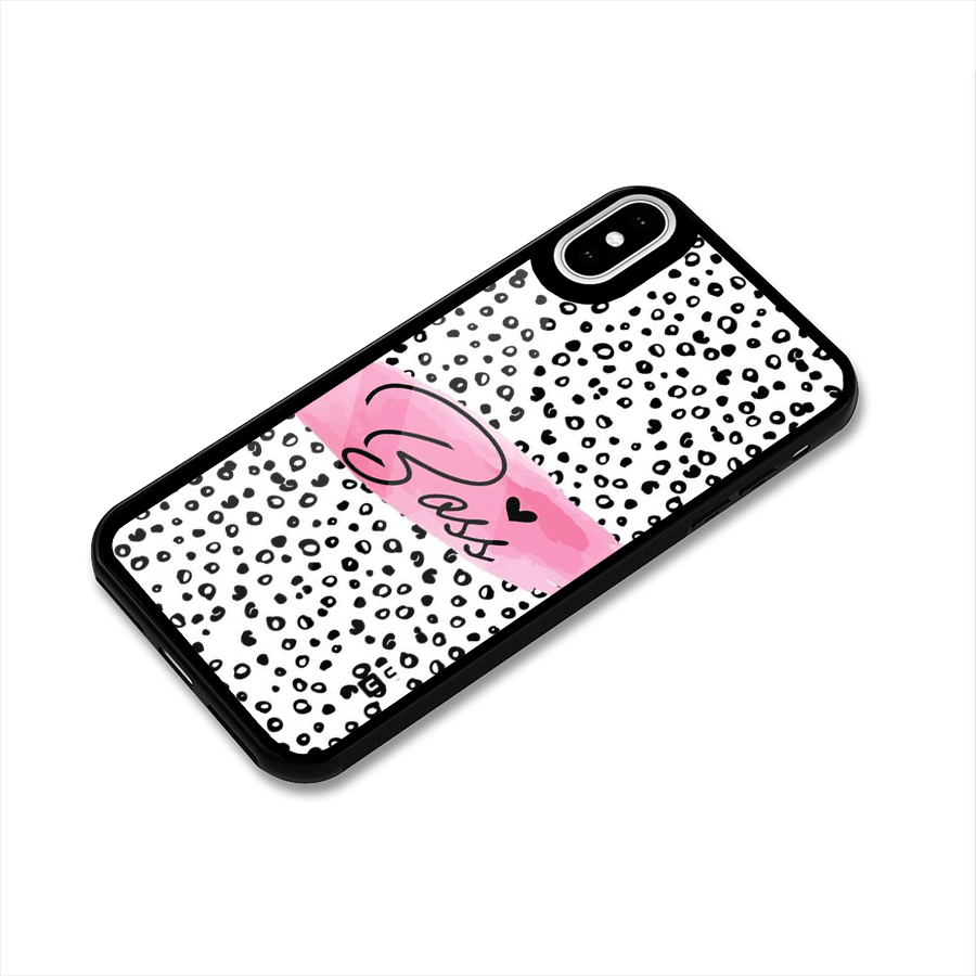 Polka Boss Glass Back Case for iPhone XS