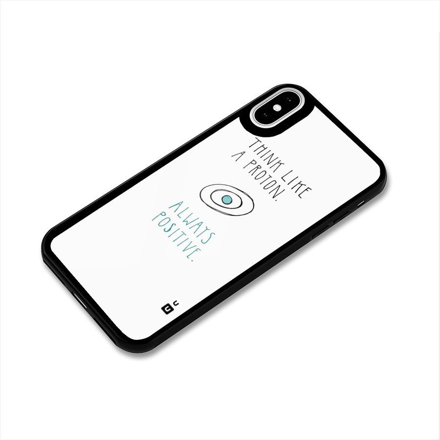 Proton Positive Glass Back Case for iPhone XS