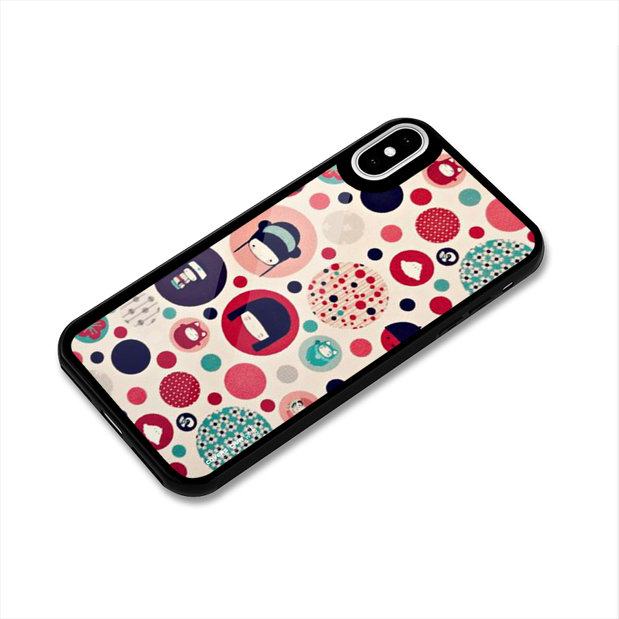 Quirky Glass Back Case for iPhone XS
