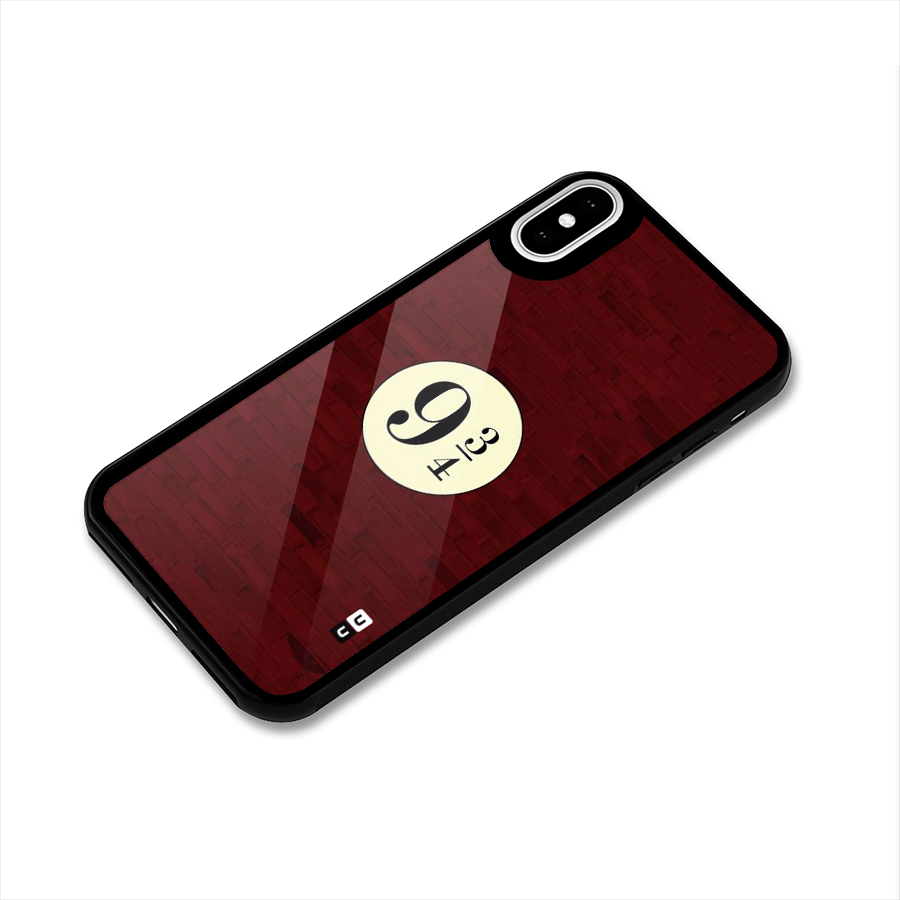 Red Wall Express Glass Back Case for iPhone XS