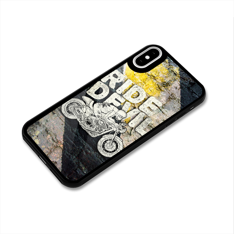 Ride Devil Glass Back Case for iPhone XS