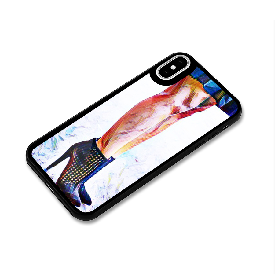 Sassy Heels Glass Back Case for iPhone XS