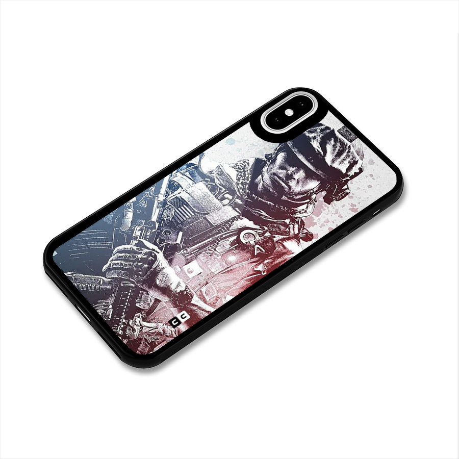 Saviour Glass Back Case for iPhone XS