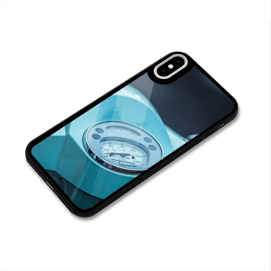 Scooter Meter Glass Back Case for iPhone XS