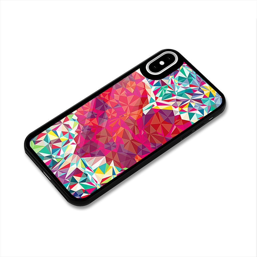 Scrumbled Heart Glass Back Case for iPhone XS