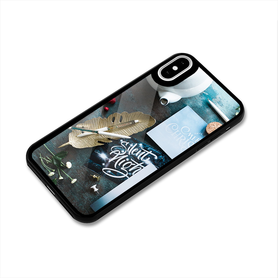 Silent Night Celebrations Glass Back Case for iPhone XS