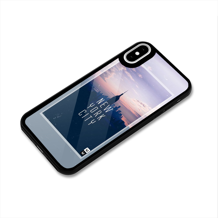 Sleepless City Glass Back Case for iPhone XS