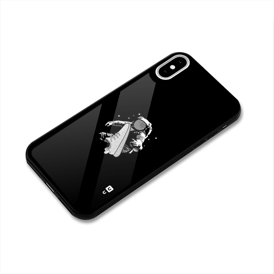 Space Shoe Glass Back Case for iPhone XS