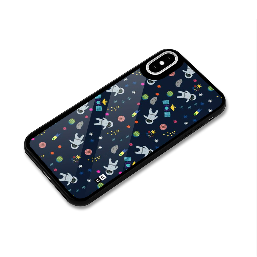Spaceman Dance Glass Back Case for iPhone XS
