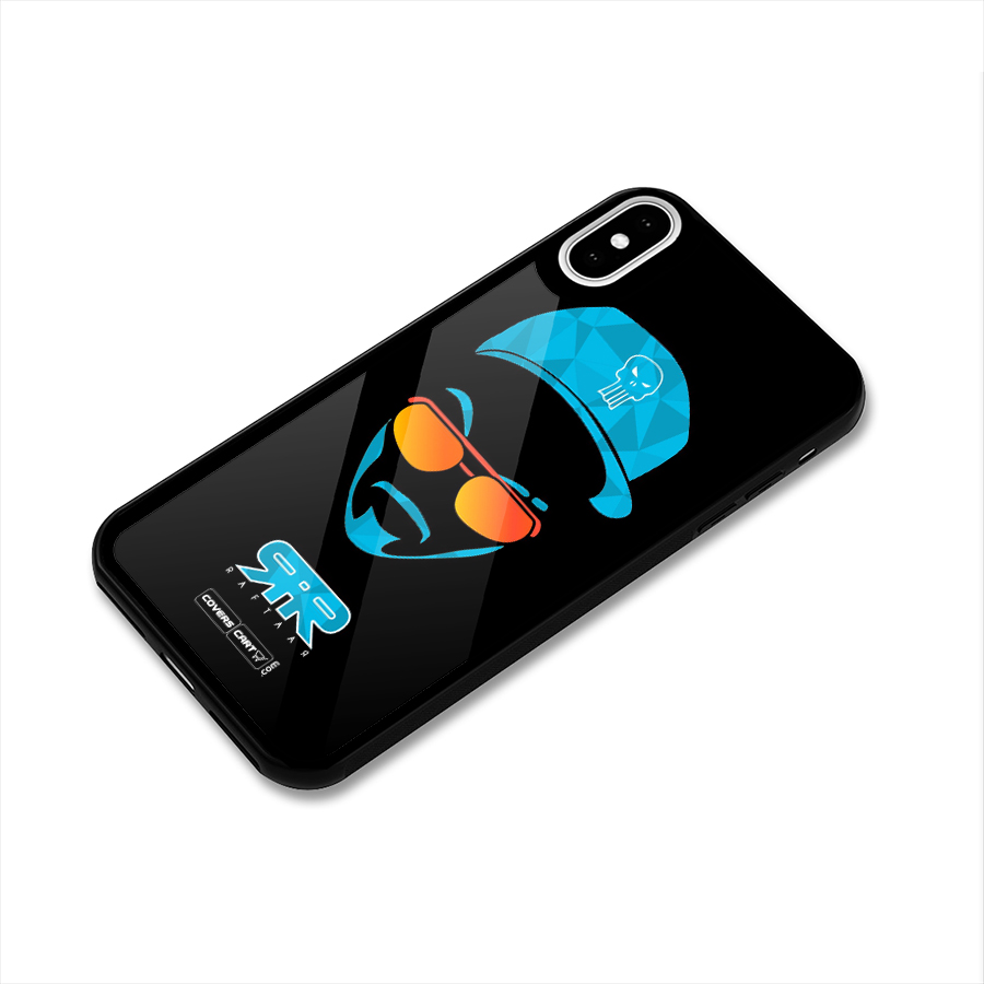 Special Raftaar Edition Blue Glass Back Case for iPhone XS