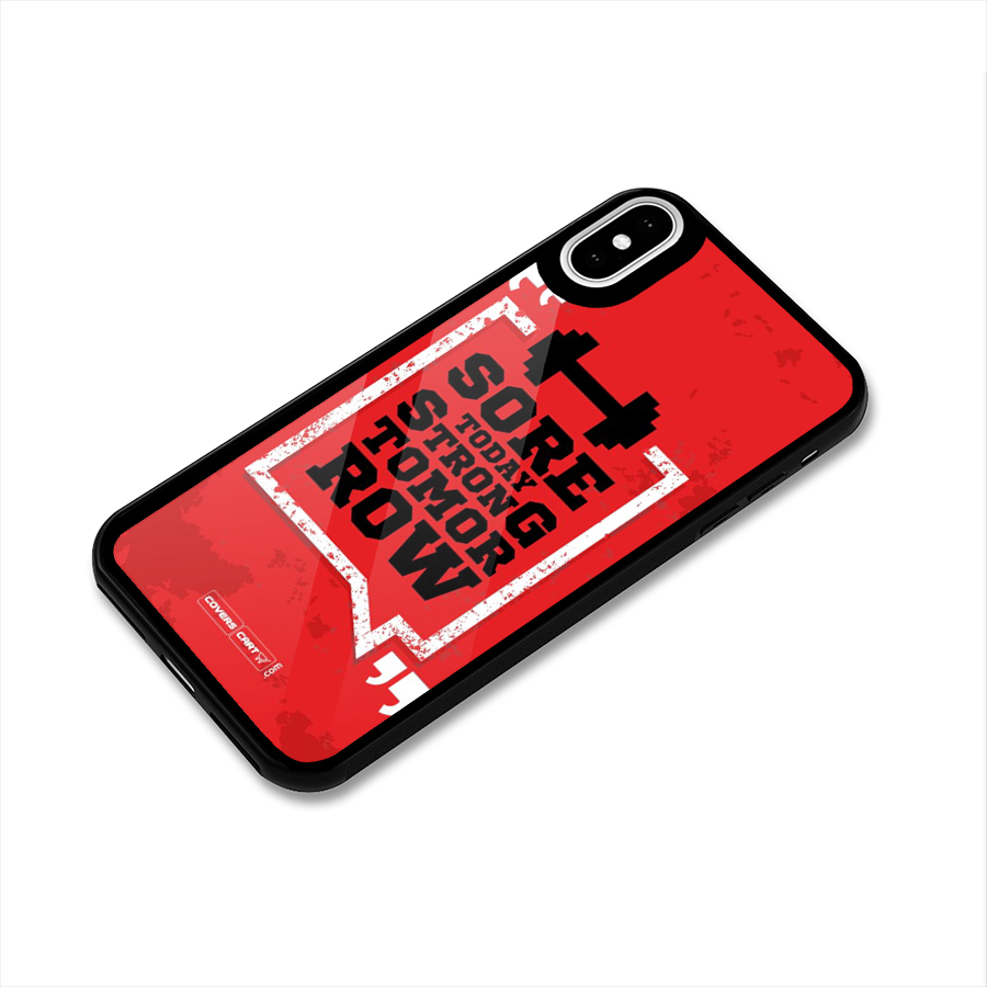 Stay Strong Glass Back Case for iPhone XS