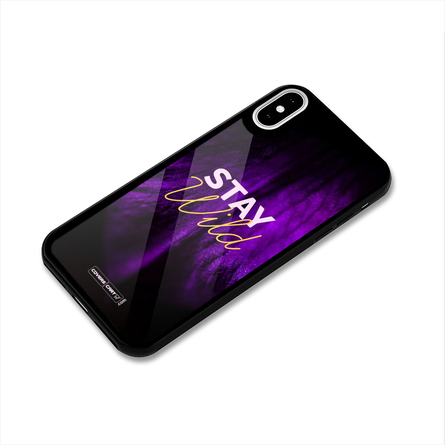 Stay Wild Glass Back Case for iPhone XS