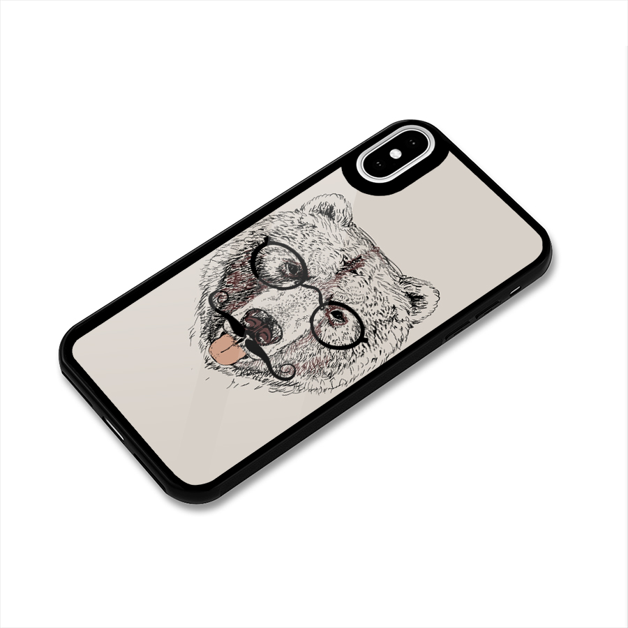 Studious Bear Glass Back Case for iPhone XS