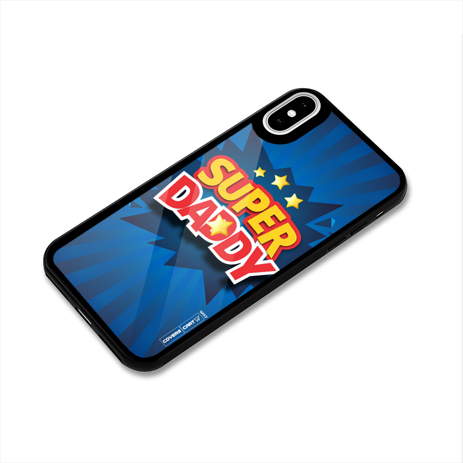 Super Daddy Glass Back Case for iPhone XS