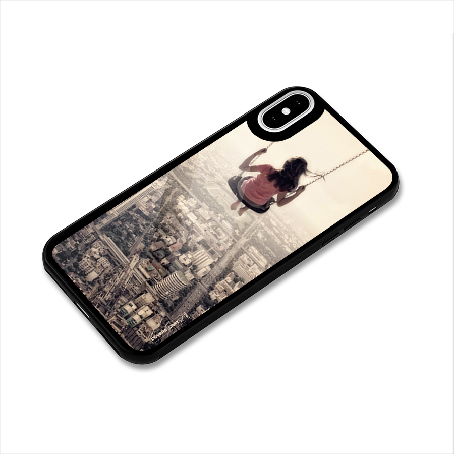 Top Of The World Glass Back Case for iPhone XS