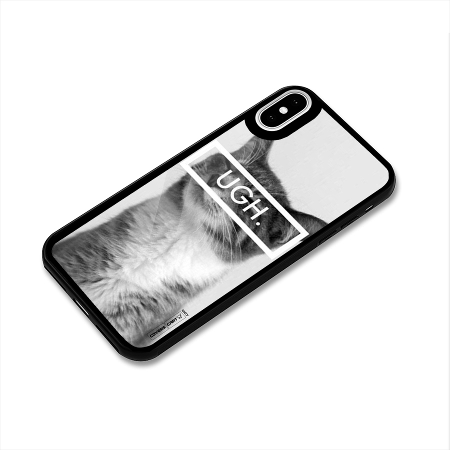 Ugh Kitty Glass Back Case for iPhone XS