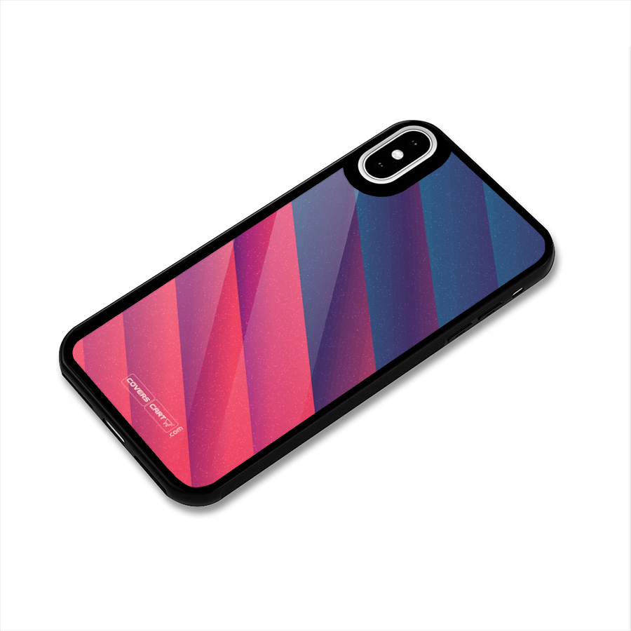 Vibrant Shades Glass Back Case for iPhone XS