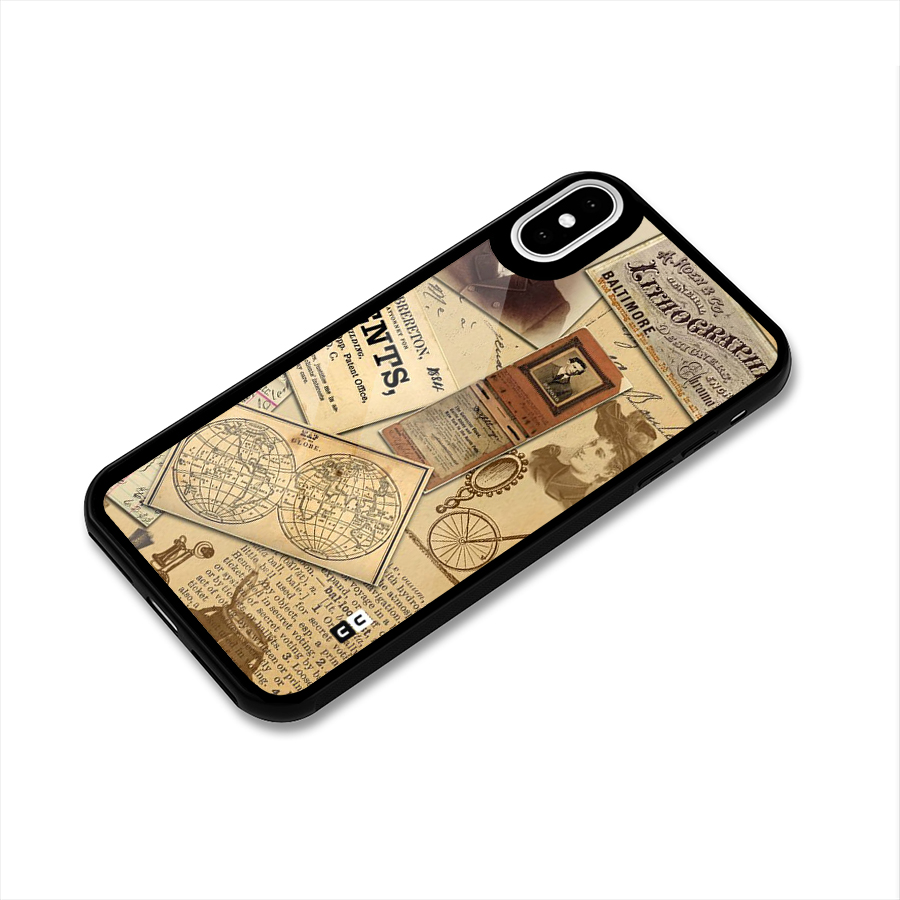Vintage Memories Glass Back Case for iPhone XS