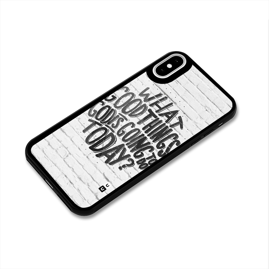 Wall Good Glass Back Case for iPhone XS