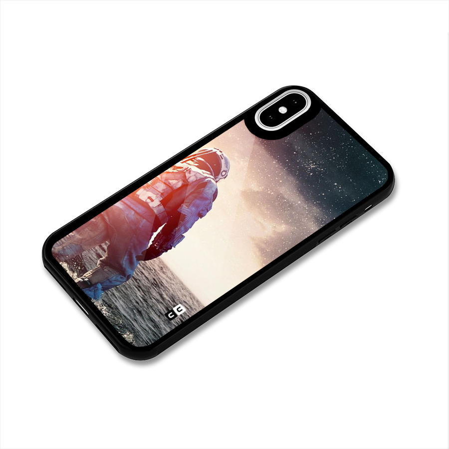 Water Astronaut Glass Back Case for iPhone XS