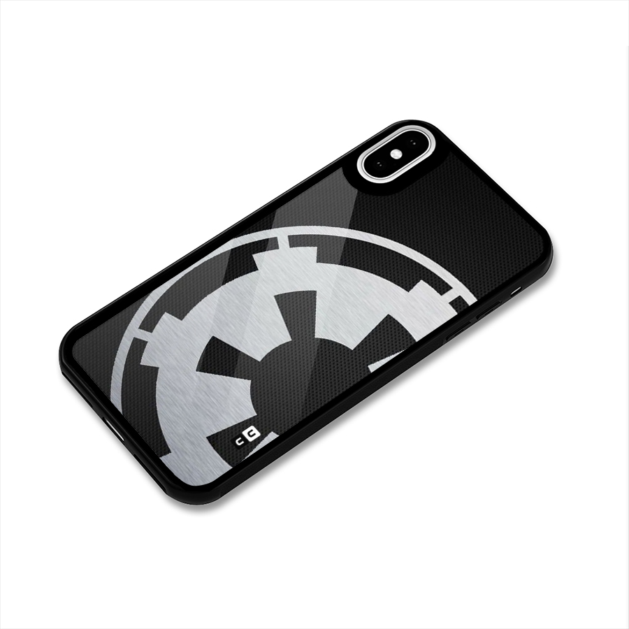 White Wheel Glass Back Case for iPhone XS