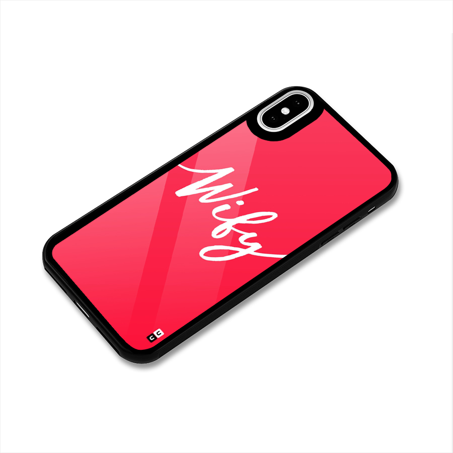 Wify Glass Back Case for iPhone XS