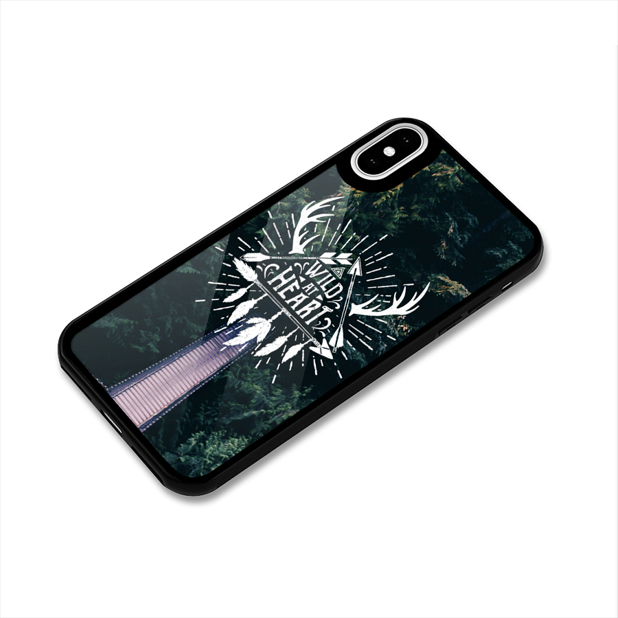 Wild Heart Glass Back Case for iPhone XS