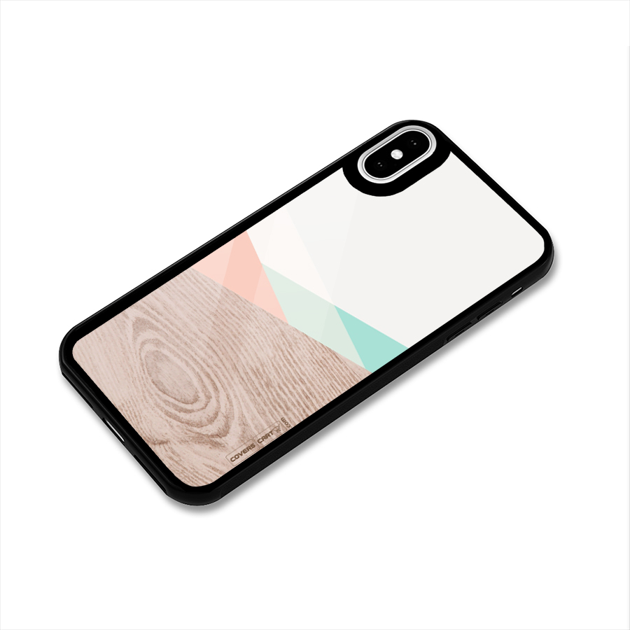 Wooden Fusion Glass Back Case for iPhone XS