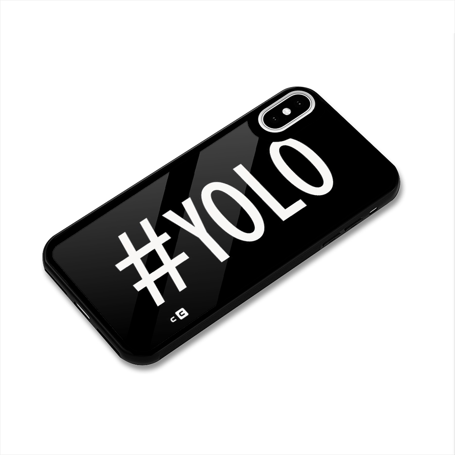 Yolo Glass Back Case for iPhone XS