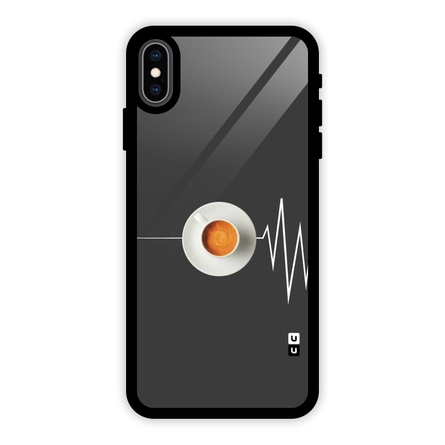 After Coffee Glass Back Case for iPhone XS Max
