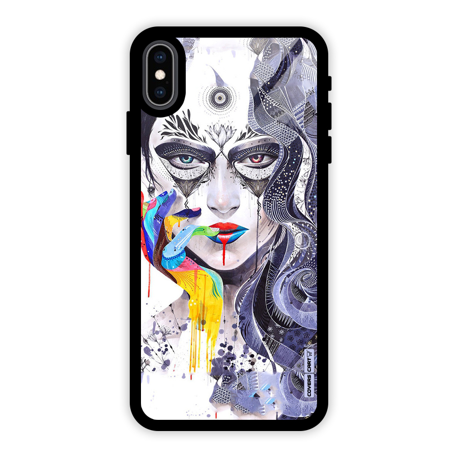 Astonishing Artwork Glass Back Case for iPhone XS Max