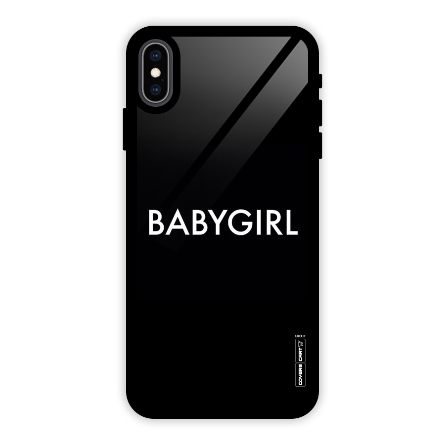 Baby Girl Glass Back Case for iPhone XS Max