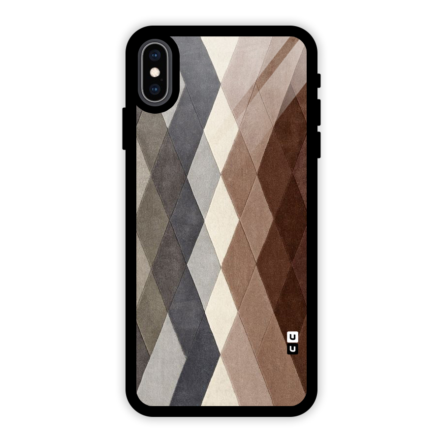 Beautiful Shades Of Diamonds Glass Back Case for iPhone XS Max