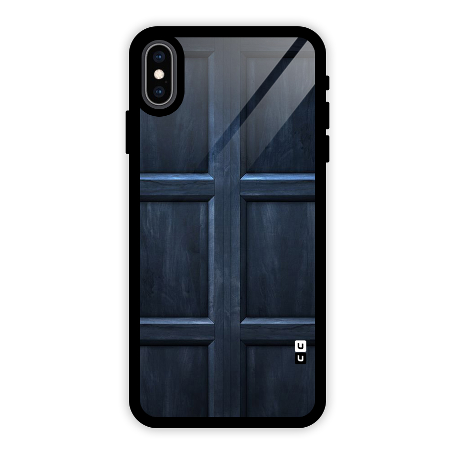 Blue Door Design Glass Back Case for iPhone XS Max