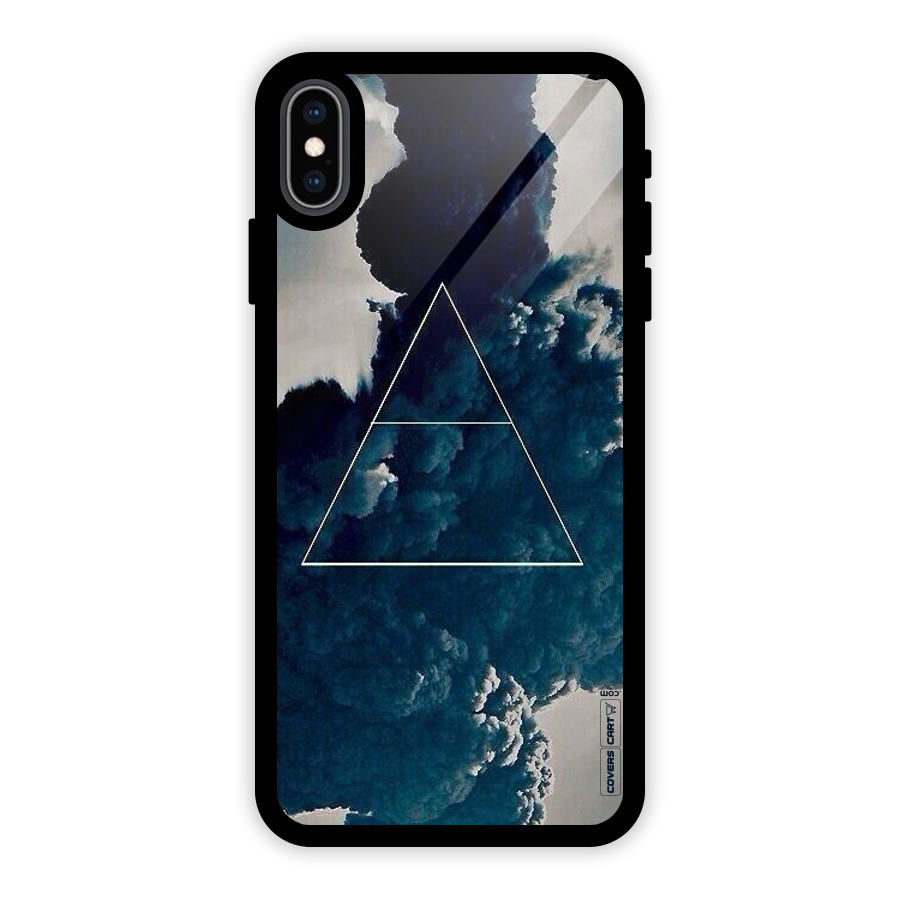 Blue Hue Smoke Glass Back Case for iPhone XS Max