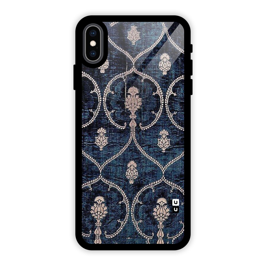 Blue Shade Rug Glass Back Case for iPhone XS Max