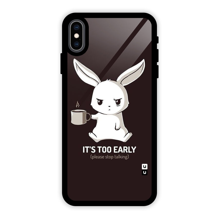 Bunny Early Glass Back Case for iPhone XS Max