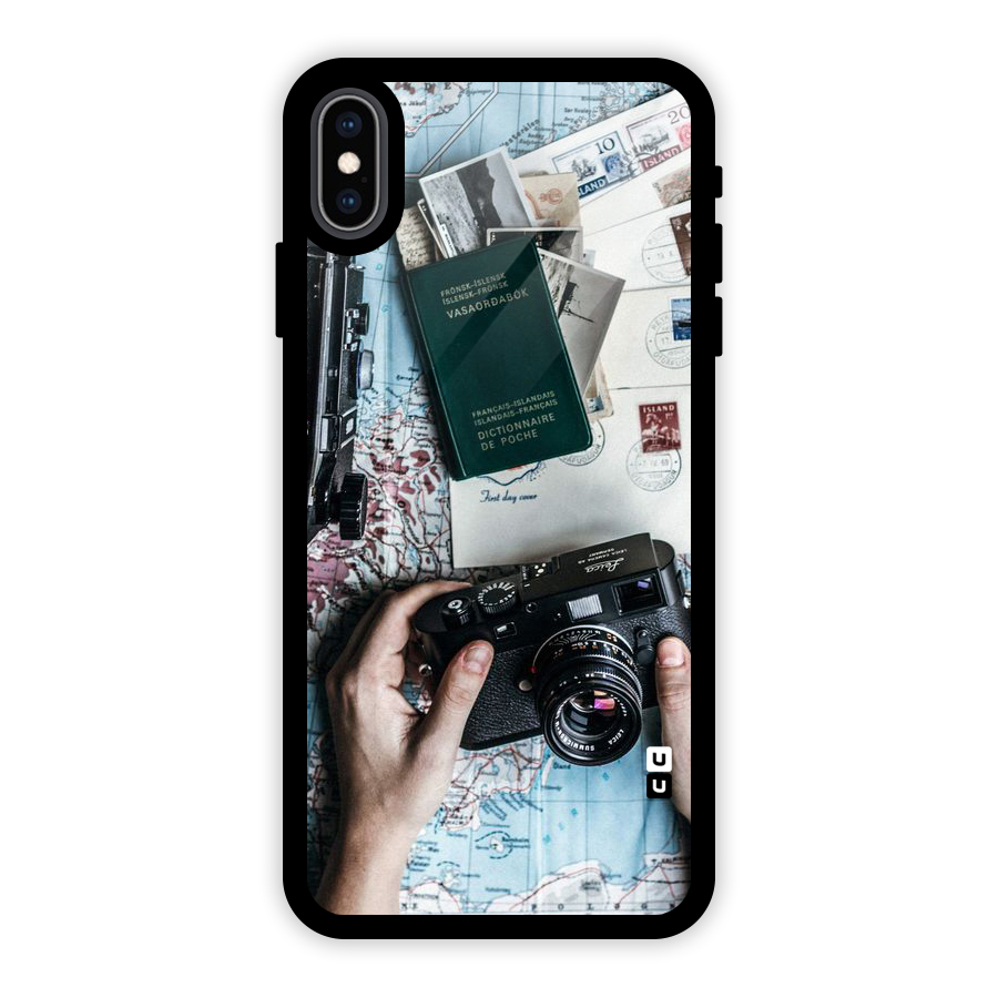Camera and Postcards Glass Back Case for iPhone XS Max