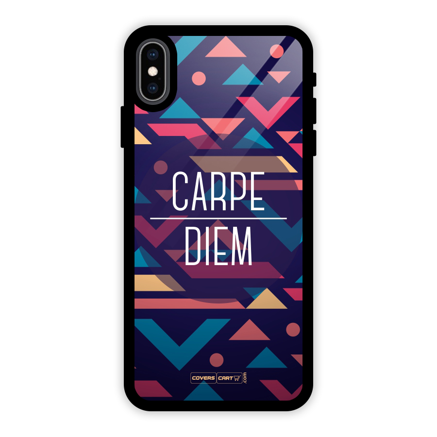 Carpe Diem Glass Back Case for iPhone XS Max