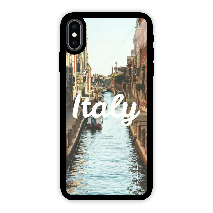 City Travel Glass Back Case for iPhone XS Max