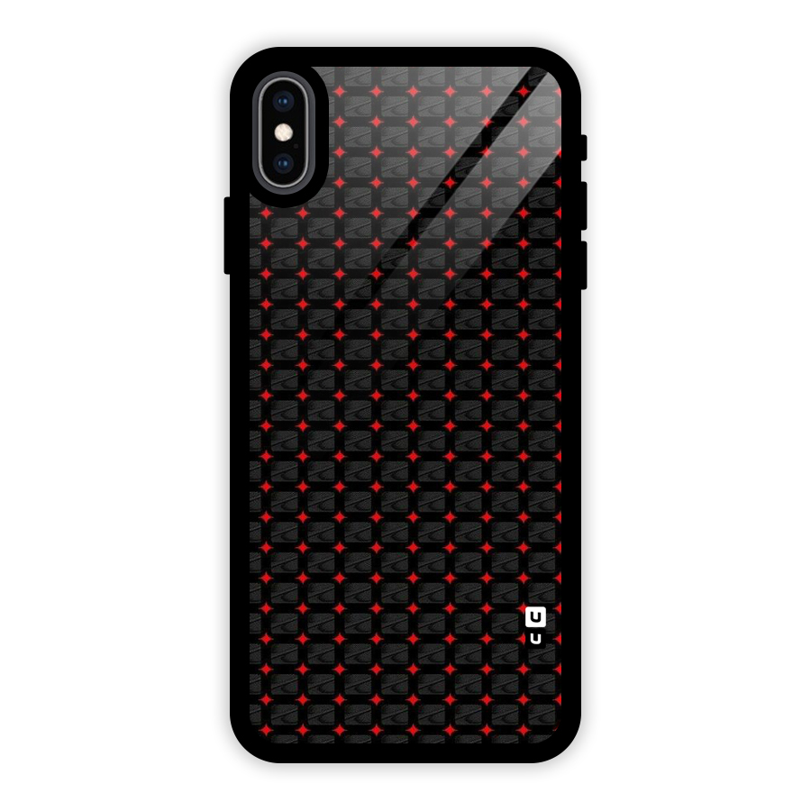 Class With Polka Glass Back Case for iPhone XS Max