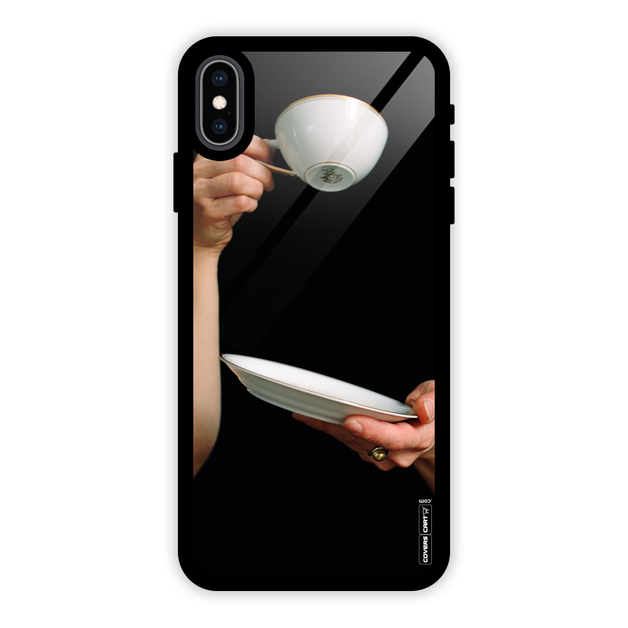 Classic Tea Cup Glass Back Case for iPhone XS Max