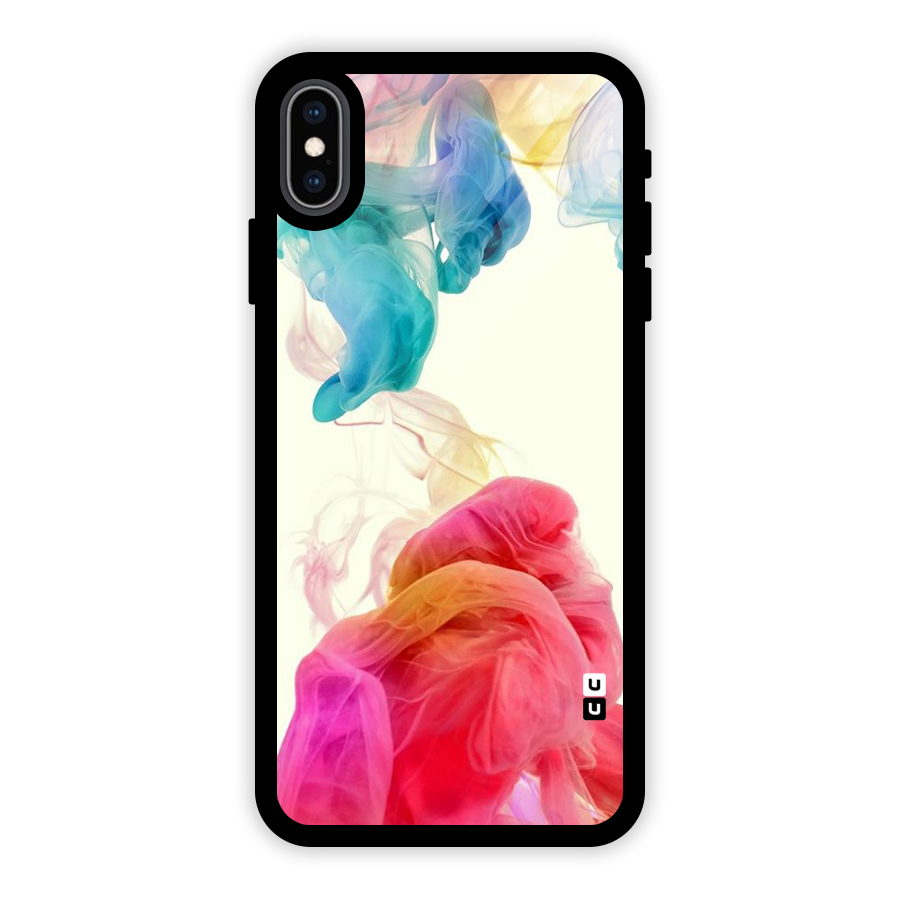 Colorful Splash Glass Back Case for iPhone XS Max