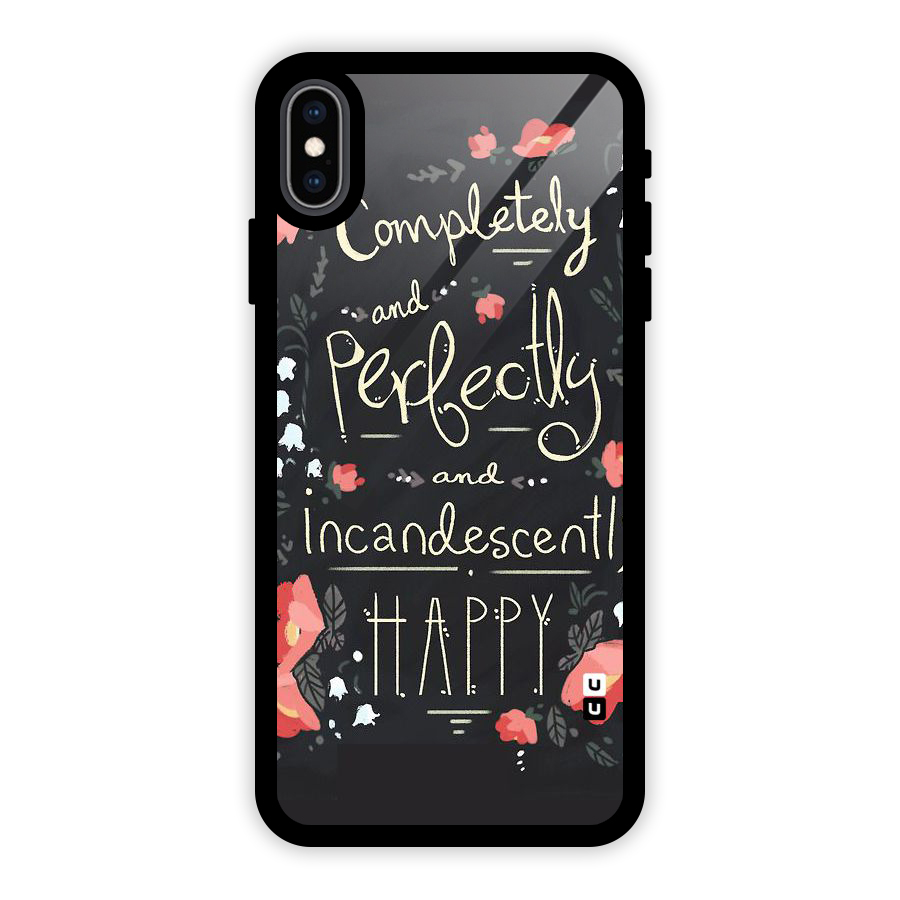 Completely Happy Glass Back Case for iPhone XS Max