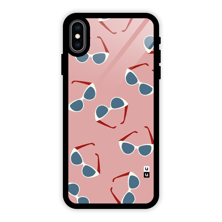 Cool Shades Pattern Glass Back Case for iPhone XS Max