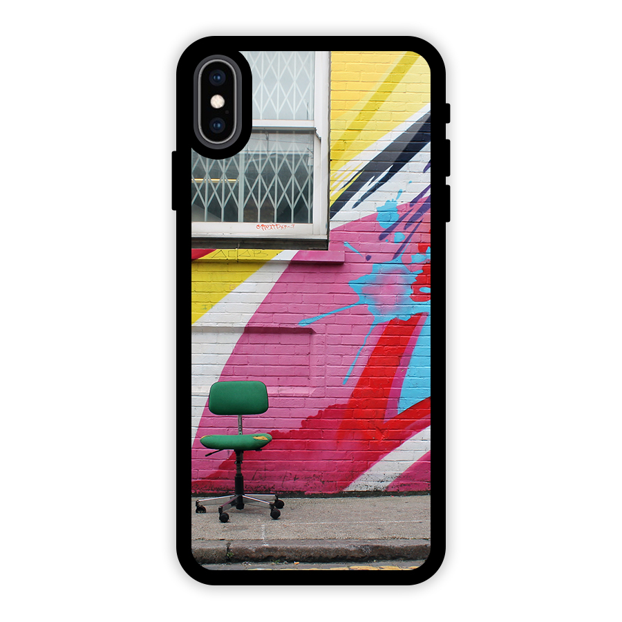 Creative Wall Art Glass Back Case for iPhone XS Max