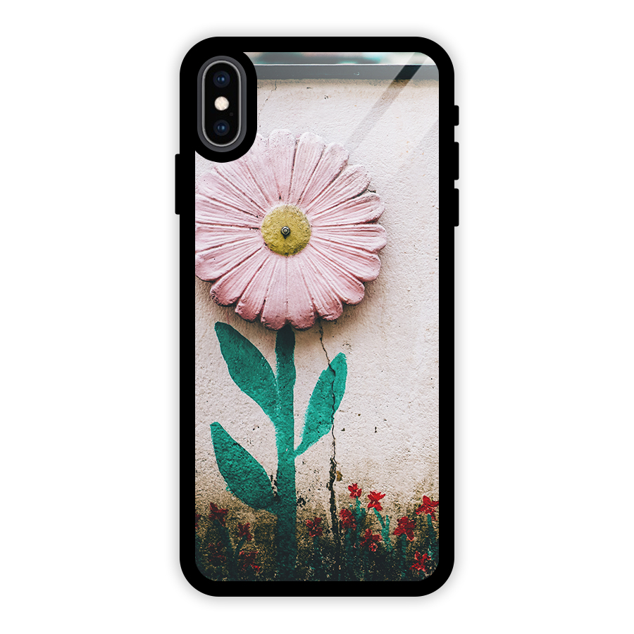 Creativity Flower Glass Back Case for iPhone XS Max