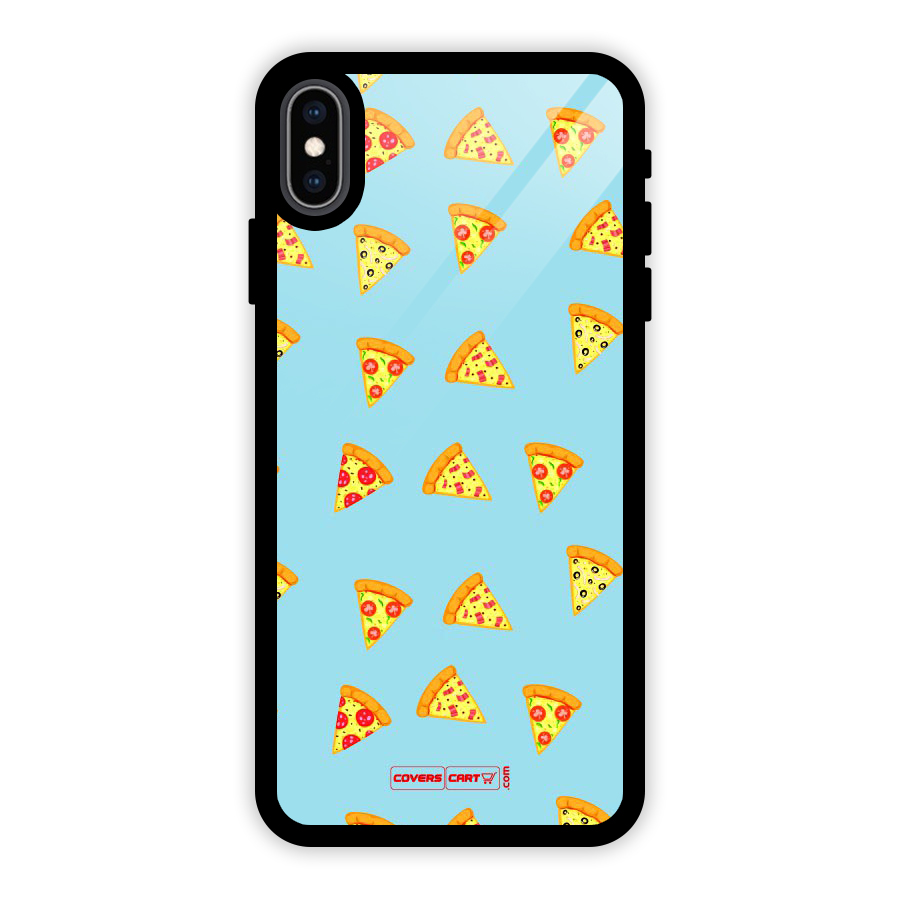 Cute Slices of Pizza Glass Back Case for iPhone XS Max